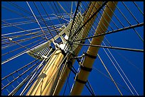 Masts of the Balclutha, Maritime Museum. San Francisco, California, USA