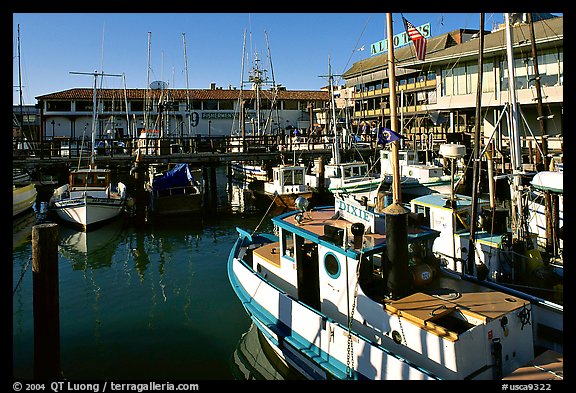 Fishing boats, Fisherman's Wharf. San Francisco, California, USA