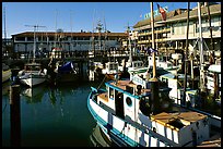 Fishing boats, Fisherman's Wharf. San Francisco, California, USA (color)
