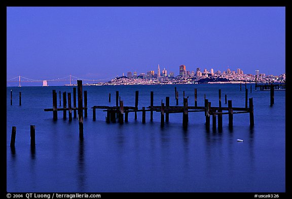 City  seen from Sausalito. San Francisco, California, USA (color)