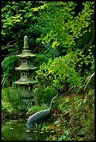 Stupa, Japanese Garden, Golden Gate Park. San Francisco, California, USA (color)