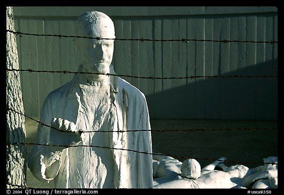 Memorial to Holocaust victims, Lincoln Park. San Francisco, California, USA (color)