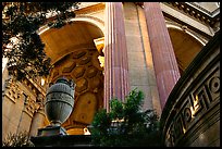 Detail of the Palace of Fine arts. San Francisco, California, USA (color)