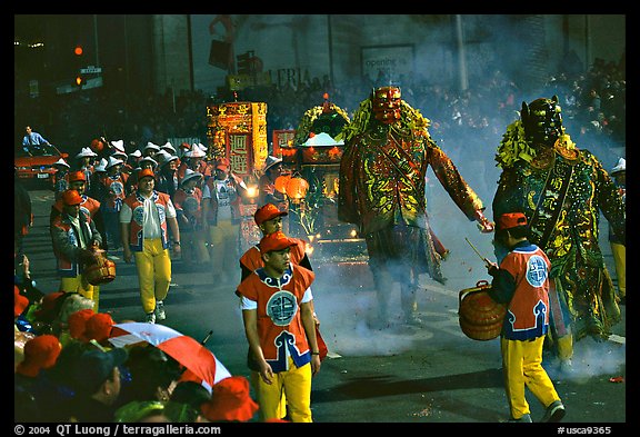 Parade during the Chinese New Year celebration. San Francisco, California, USA