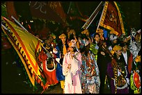 Children parading during the Chinese New Year celebration. San Francisco, California, USA