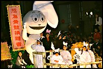 Float with figure for the Year of the Rabbit. San Francisco, California, USA