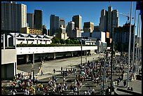 Crowded  streets during the Bay to Breakers annual race. San Francisco, California, USA (color)