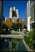 Museum of Modern Art from Yerba Buena Gardens. San Francisco, California, USA (color)