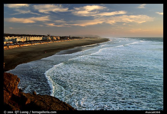 Ocean Beach at sunset. San Francisco, California, USA