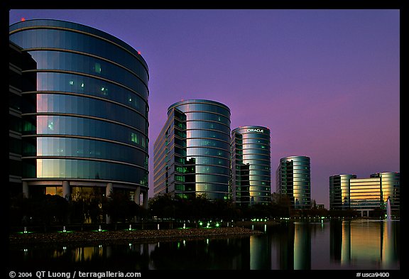 Picture/Photo: Oracle corporate headquarters. Redwood City, California, USA