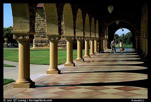 Mauresque style gallery, Main Quad. Stanford University, California, USA