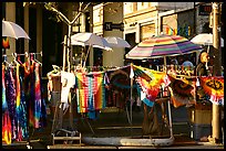 Colorful Tye die T-shirts for sale on Telegraph Avenue. Berkeley, California, USA (color)