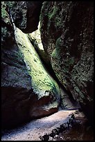 Rocks and path in Bear Gulch Caves. Pinnacles National Park ( color)