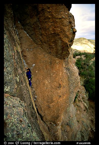 Rock climber. Pinnacles National Park (color)