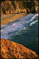 Beach near Devil's slide, sunset. San Mateo County, California, USA ( color)