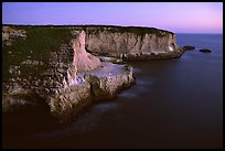 Cliffs at dusk, Wilder Ranch State Park. California, USA ( color)