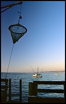 Fishing basket, Fisherman's wharf. Monterey, California, USA (color)