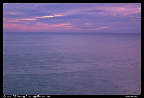 Pastel sunset  over the Ocean. Big Sur, California, USA