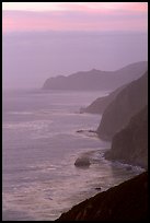 Coastline at sunset. Big Sur, California, USA