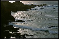 Rocks and surf, Garapata State Park, afternoon. Big Sur, California, USA