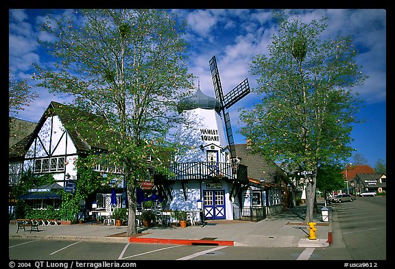 Windmill, Danish village of Solvang. California, USA