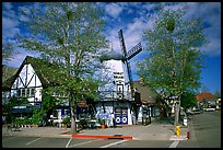 Windmill, Danish village. Solvang, California, USA