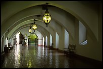 Corridors of the courthouse. Santa Barbara, California, USA ( color)