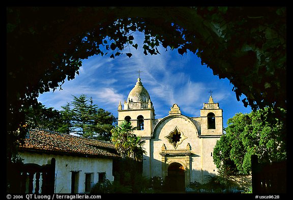 Mission San Carlos Borromeo Del Rio Carmelo. Carmel-by-the-Sea, California, USA (color)