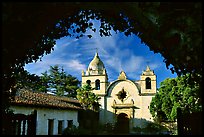 Mission San Carlos Borromeo Del Rio Carmelo. Carmel-by-the-Sea, California, USA (color)