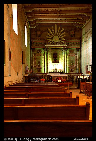 Chapel, Mission San Miguel Arcangel. California, USA (color)