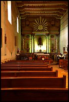 Chapel, Mission San Miguel Arcangel. California, USA (color)