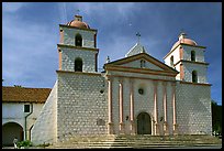 Mission Santa Barbara, mid-day. Santa Barbara, California, USA (color)