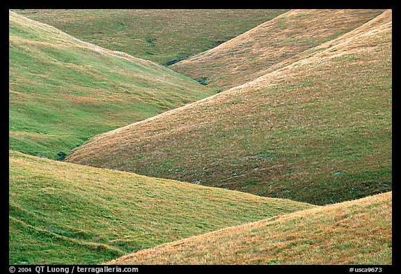 Ridges, Southern Sierra Foothills. California, USA (color)