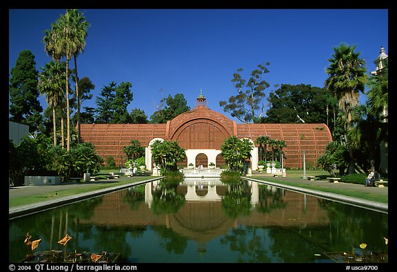 Conservatory of flowers, Balboa Park. San Diego, California, USA (color)