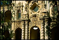 Casa Del Prado gate, afternoon, Balboa Park. San Diego, California, USA (color)