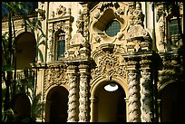 Casa Del Prado gate, afternoon, Balboa Park. San Diego, California, USA