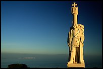 Statue of Cabrillo, Cabrillo National Monument. San Diego, California, USA (color)