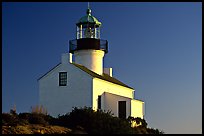 Old Point Loma Lighthouse, late afternoon. San Diego, California, USA (color)