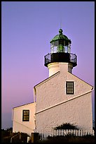 Old Point Loma Lighthouse, sunset. San Diego, California, USA