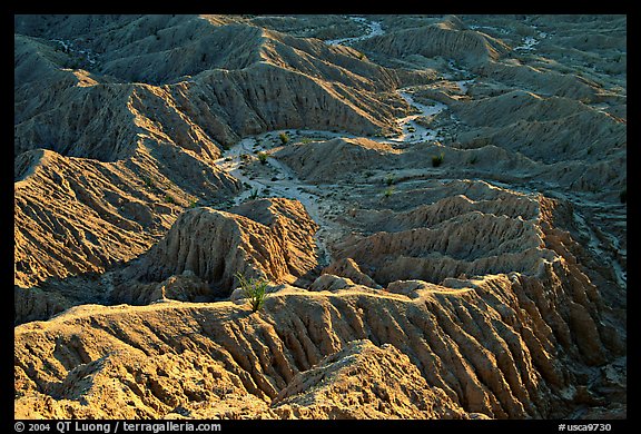Erosion formations seen from Font Point. Anza Borrego Desert State Park, California, USA