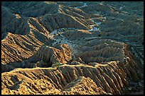 Erosion formations seen from Font Point. Anza Borrego Desert State Park, California, USA ( color)