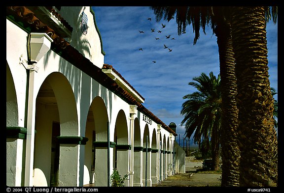 Train station, Kelso. Mojave National Preserve, California, USA (color)