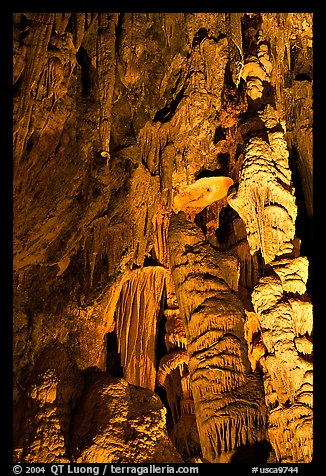 Cave formations, Mitchell caverns. Mojave National Preserve, California, USA