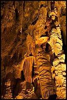 Cave formations, Mitchell caverns. Mojave National Preserve, California, USA