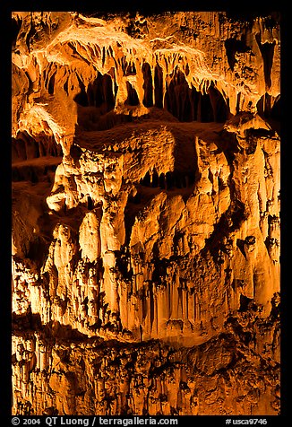 Cave formations, Mitchell caverns. Mojave National Preserve, California, USA (color)