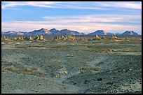 Trona Pinnacles rising from the bed of the Searles Dry Lake basin. California, USA ( color)