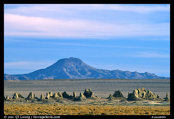Trona Pinnacles and Mountains, late afternoon. California, USA