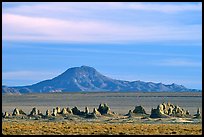 Trona Pinnacles and Mountains, late afternoon. California, USA (color)