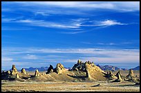 Tufa towers, Trona Pinnacles, late afternoon. California, USA