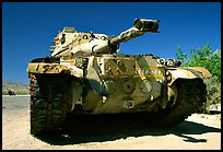 Tank at the General George S. Patton Memorial Museum, Chiriaco Summit. California, USA (color)